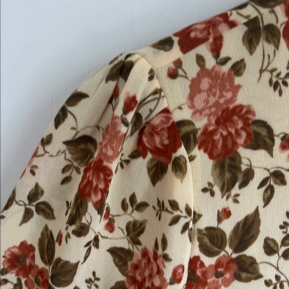Reformation Jourdan Yellow Floral Mini  Dress - Picture 7 of 11